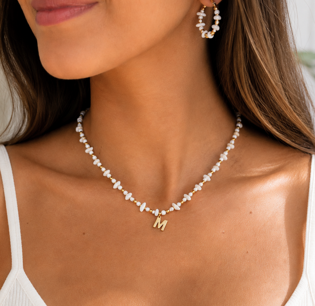 Collar Piedras Charm acero
