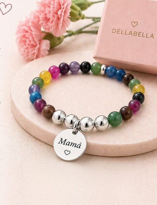 Pulsera Ágata y Plata