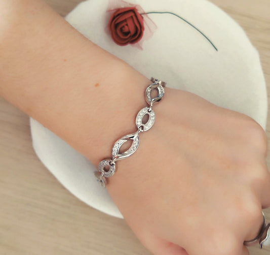 Pulsera Pétalos Circonitas