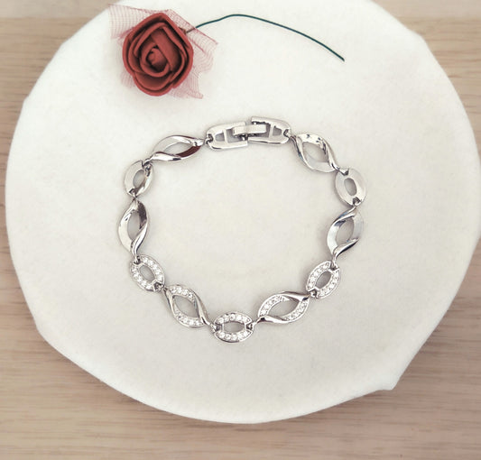 Pulsera Pétalos Circonitas