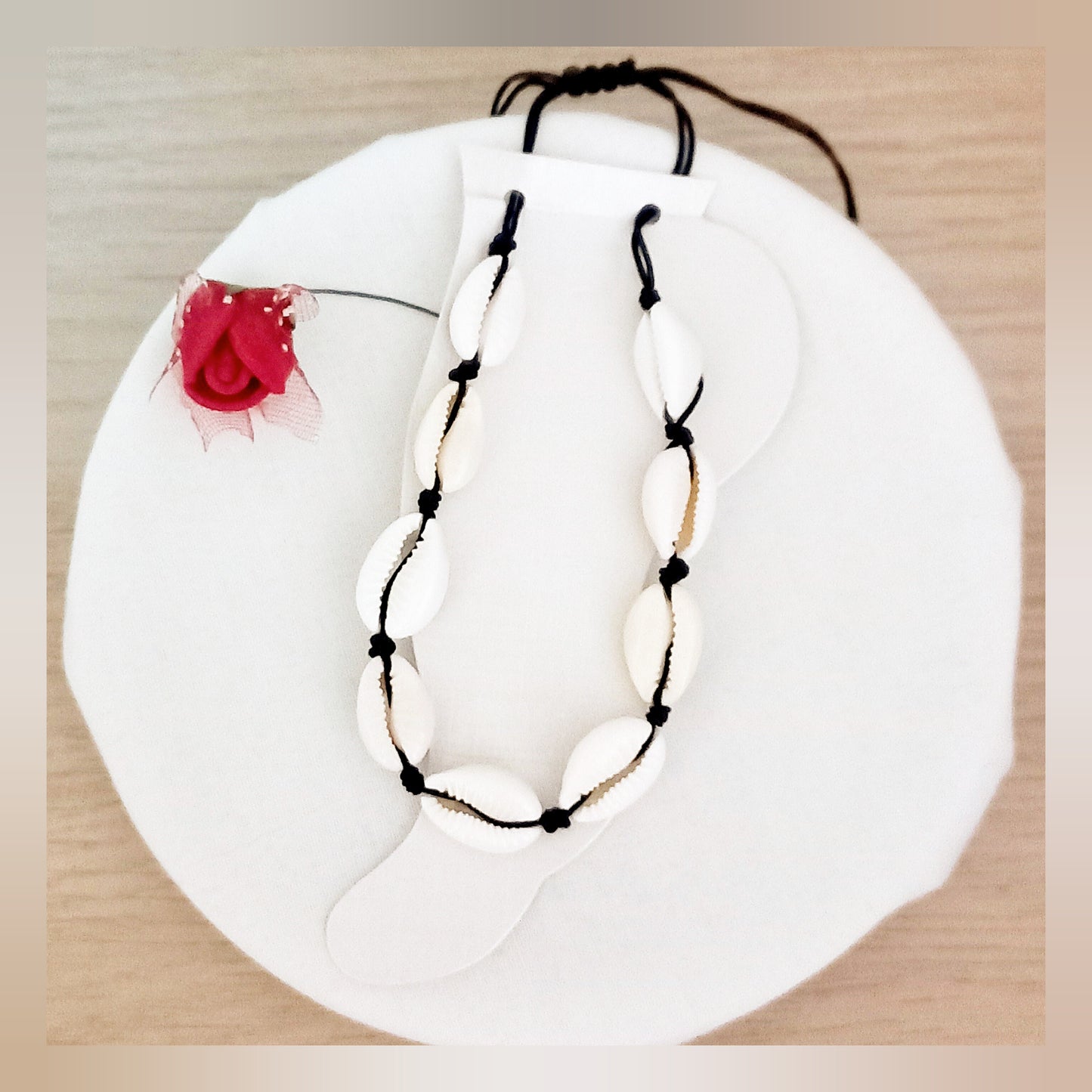 Tobillera cuerda conchas