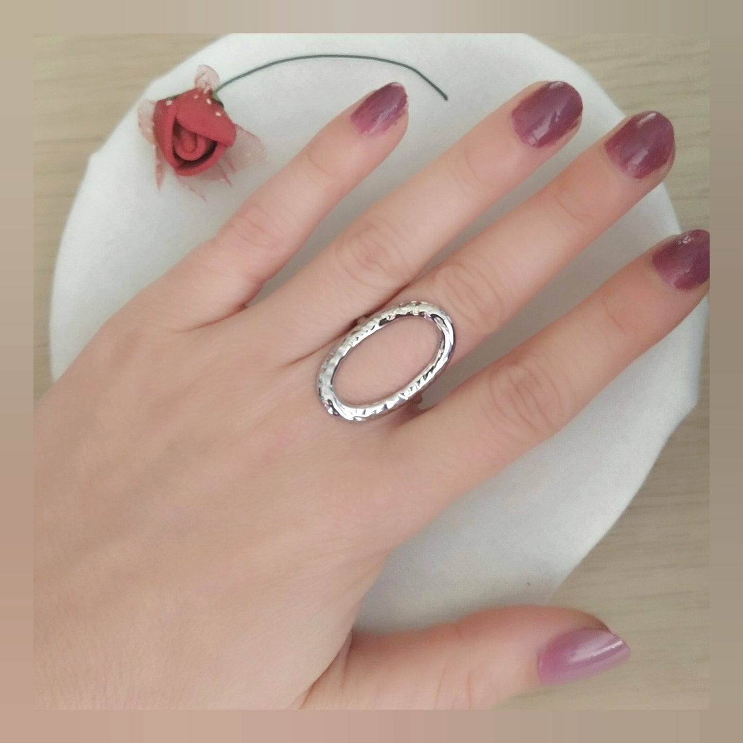 Anillo Círculo acero