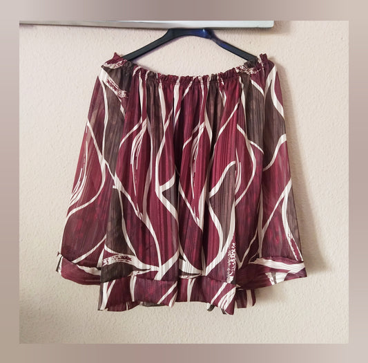 Blusa estampado Hojas mujer