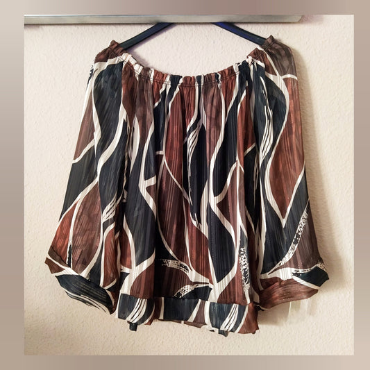 Blusa estampado Hojas mujer