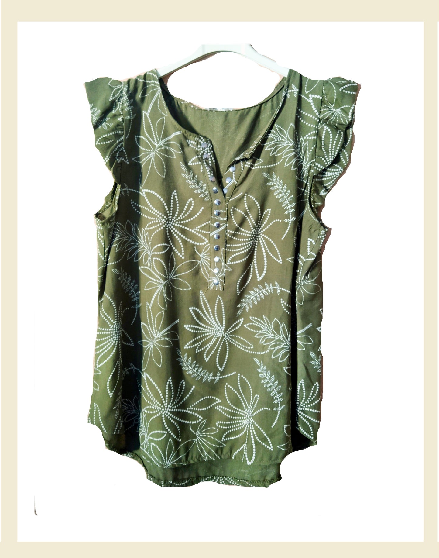 Blusa estampado hojas