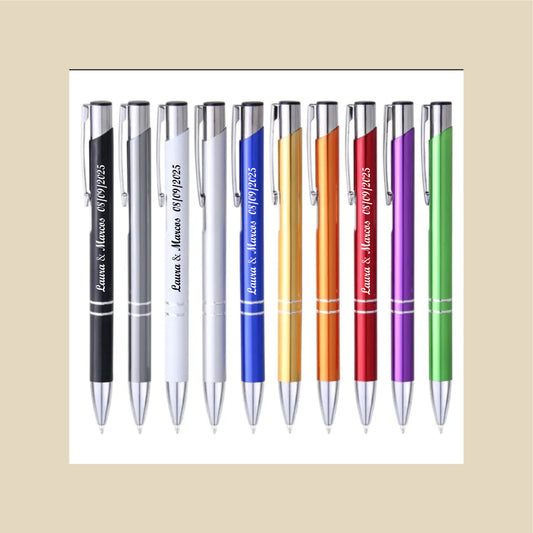 Bolígrafo grabado + tarjeta eventos