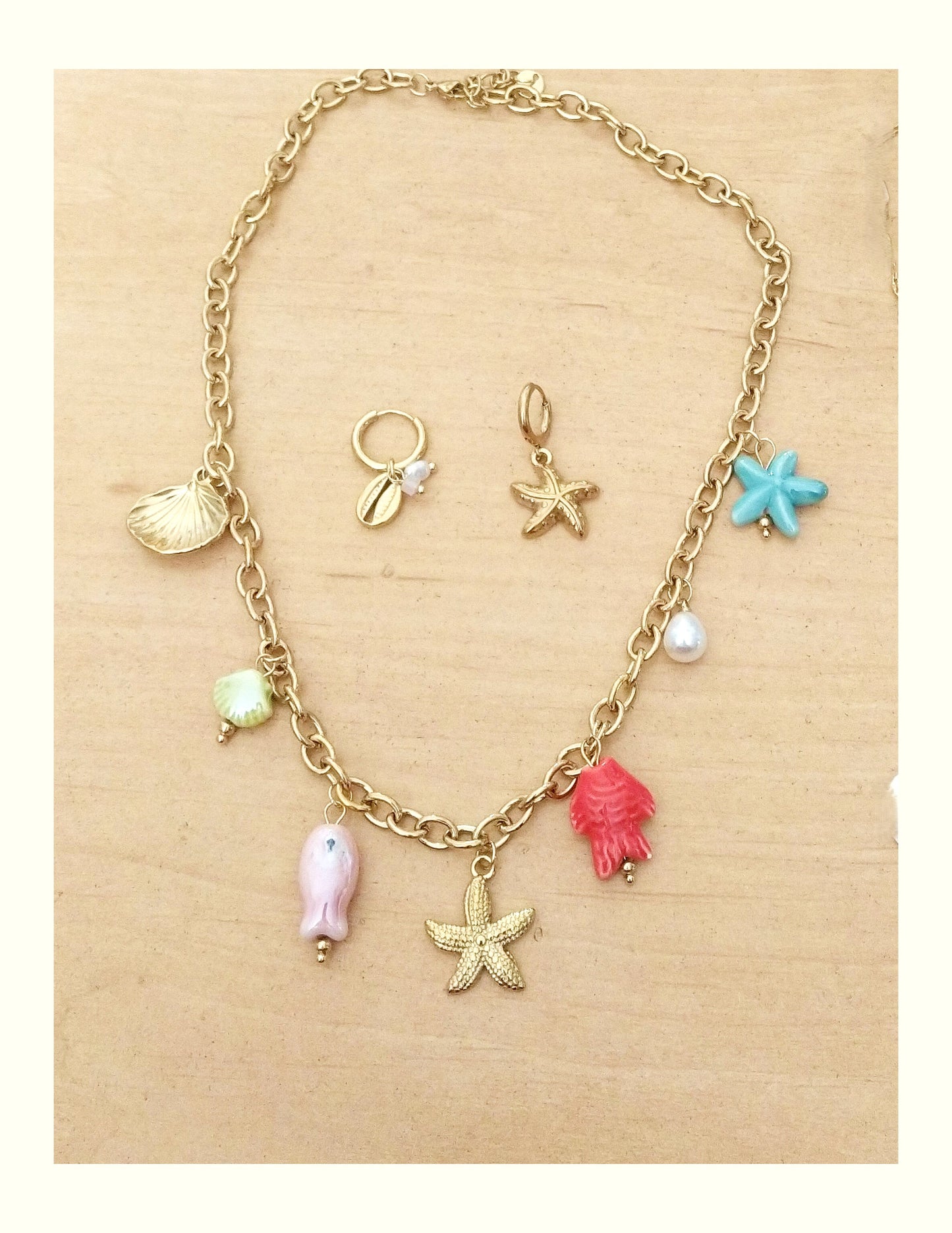 Collar Charms Peces