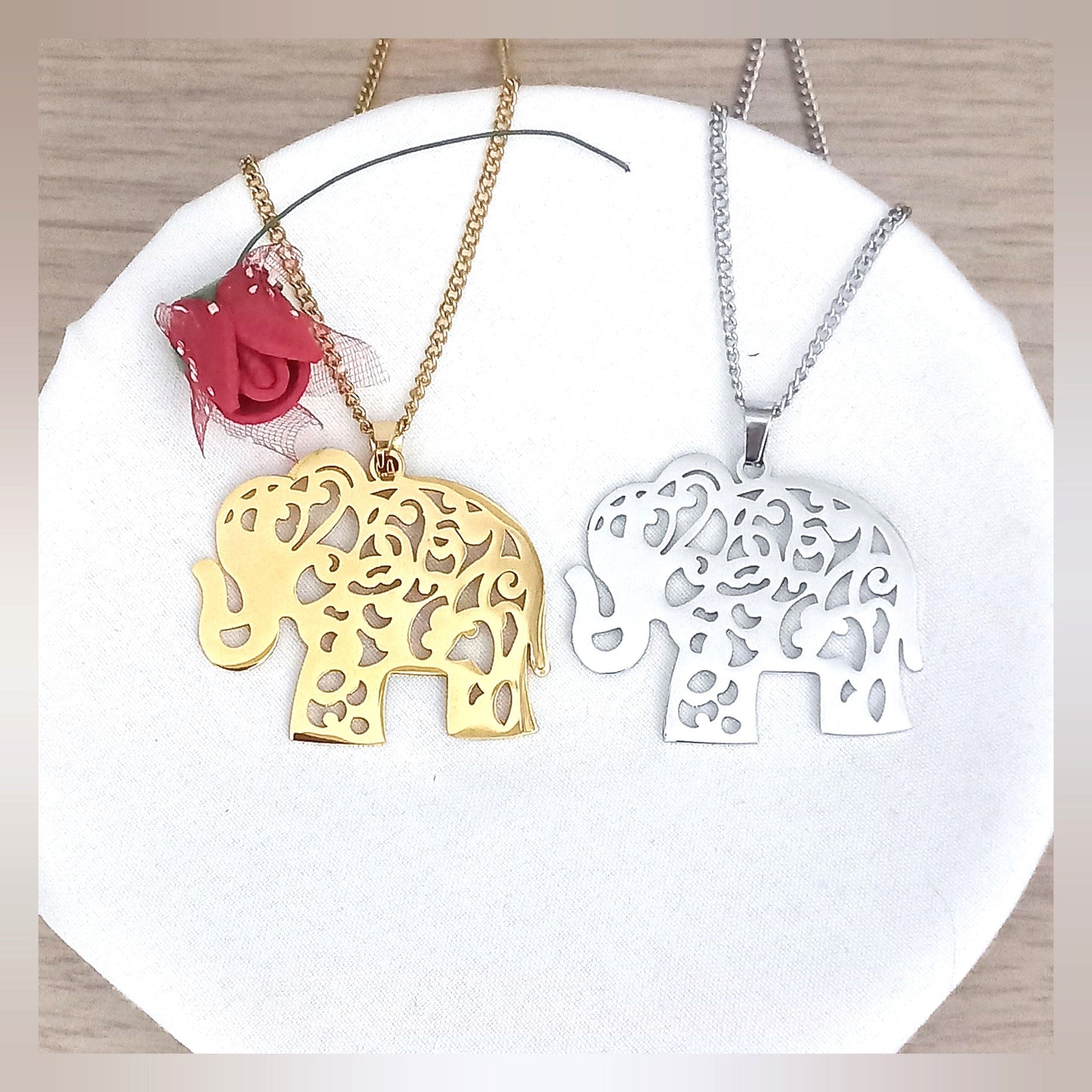 Collar Elefante acero