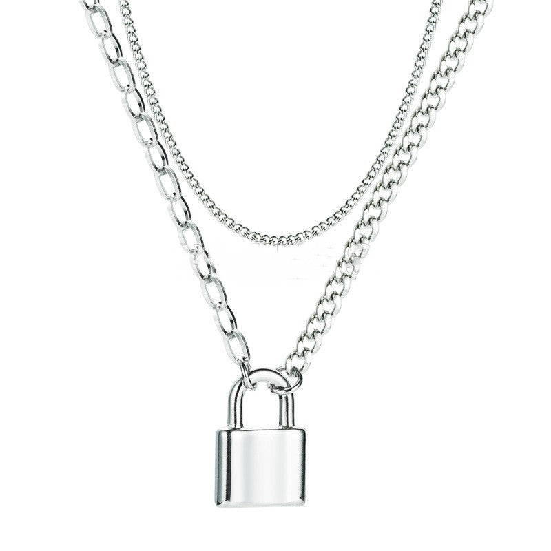 Doble collar candado acero