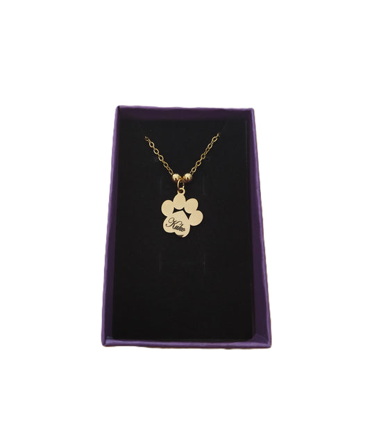 Collar huella personalizado acero