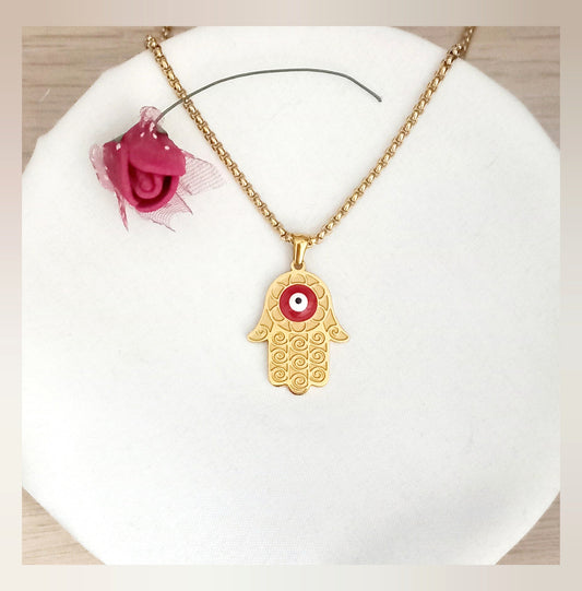 Collar Mano Fátima protección acero