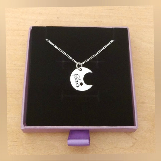 Collar Luna personalizado plata