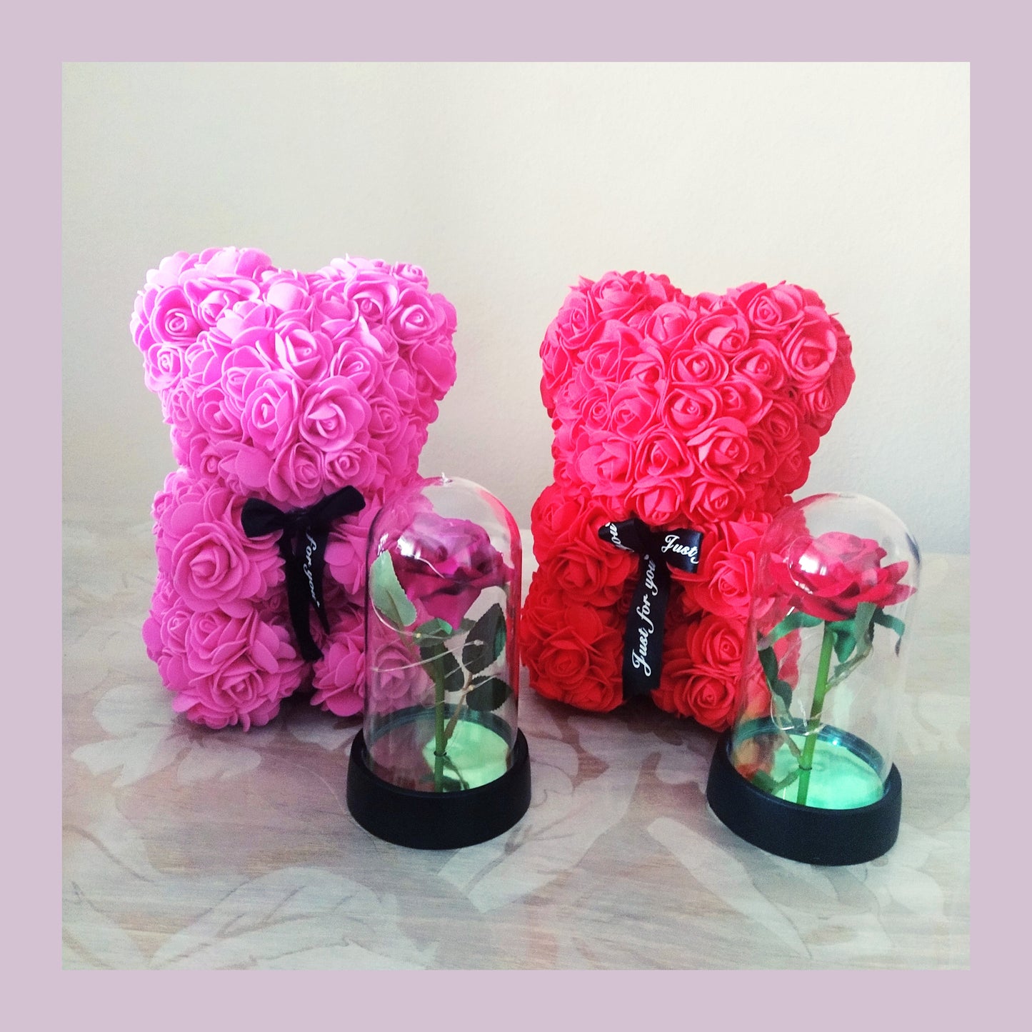 Pack Oso + Rosa brillante