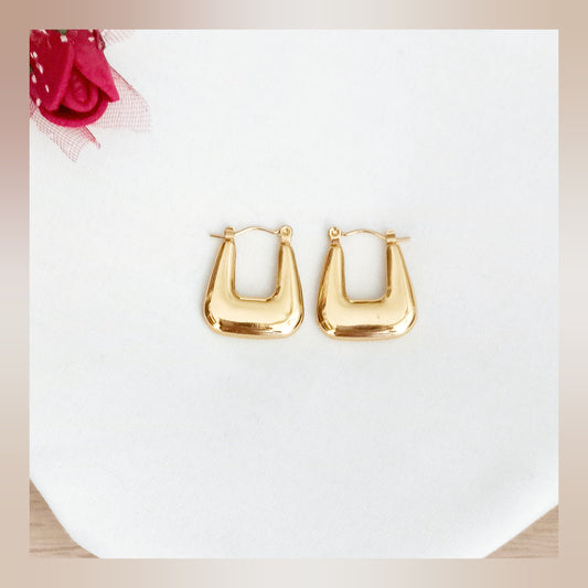 Pendientes Cuadrados anchos acero