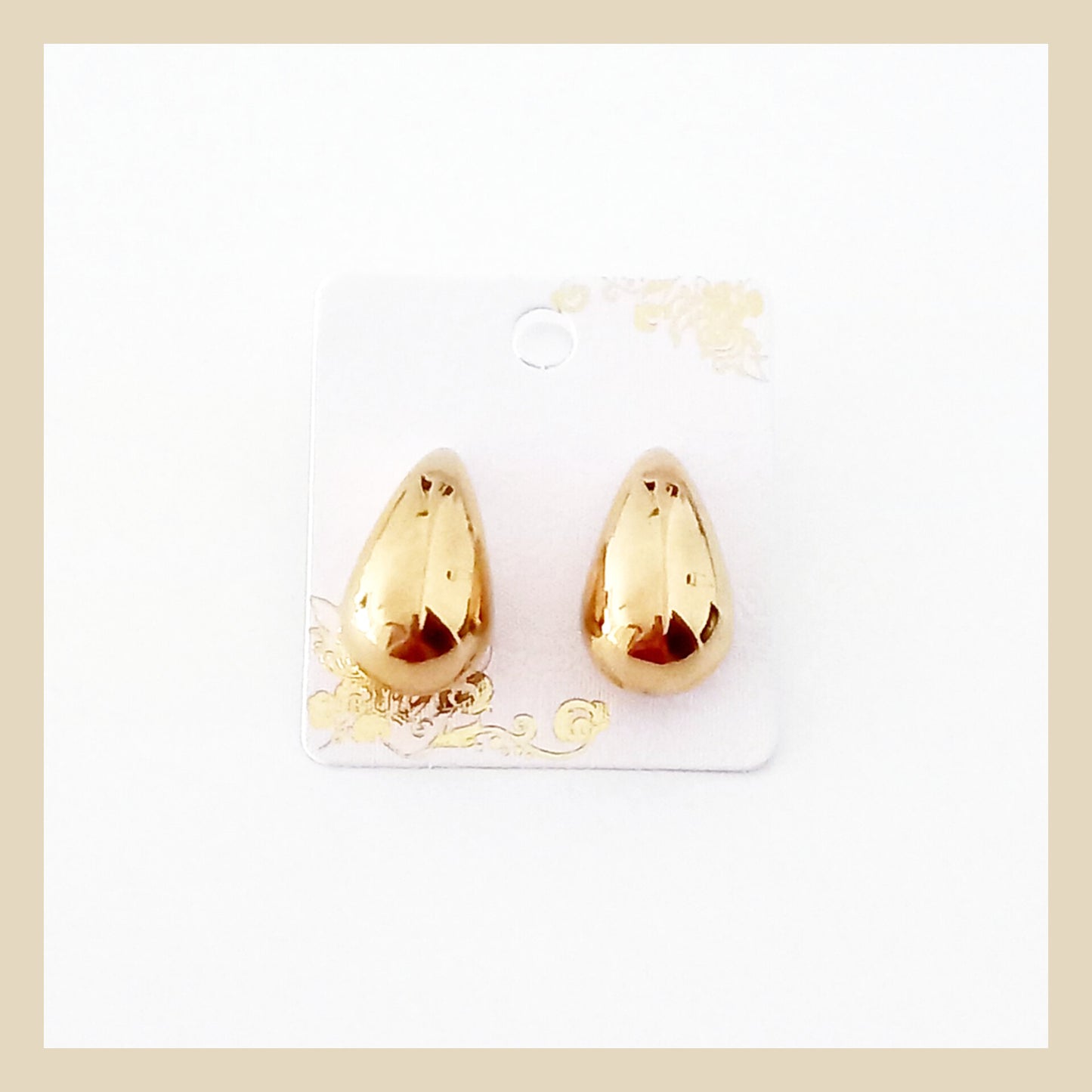 Pendientes Gota acero