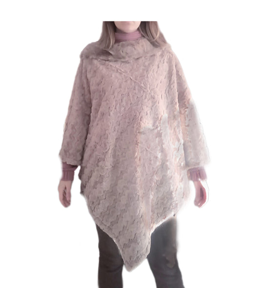 Poncho suave mujer