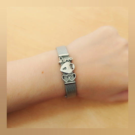 Pulsera charms Acero Plata