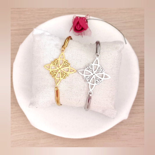 Brazalete Nudo de Bruja acero