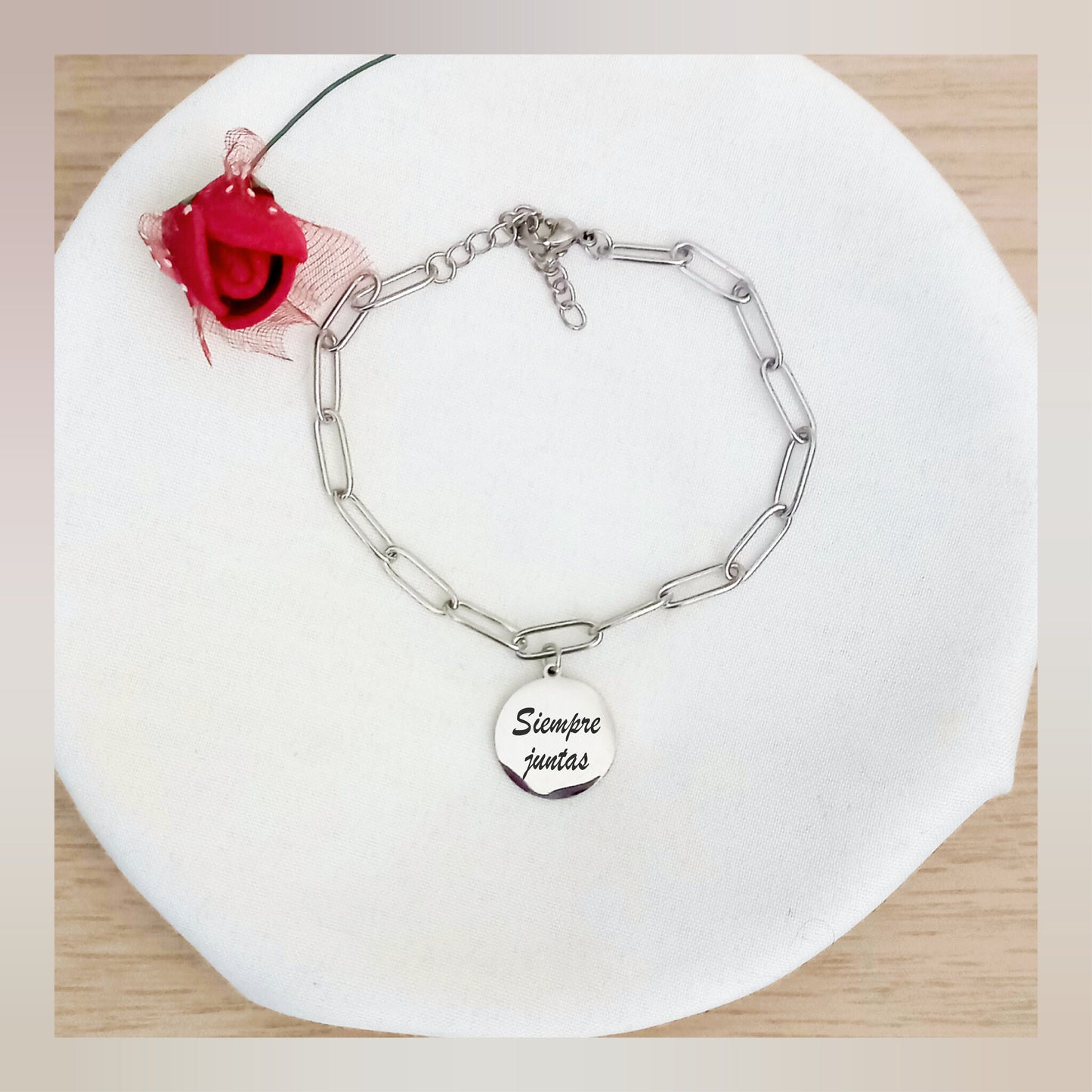 Pulsera personalizada Eslabones acero