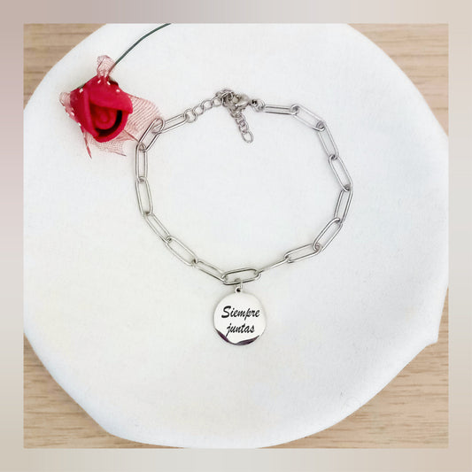 Pulsera personalizada Eslabones acero