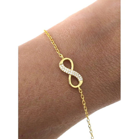 Pulsera Infinito Circonitas plata