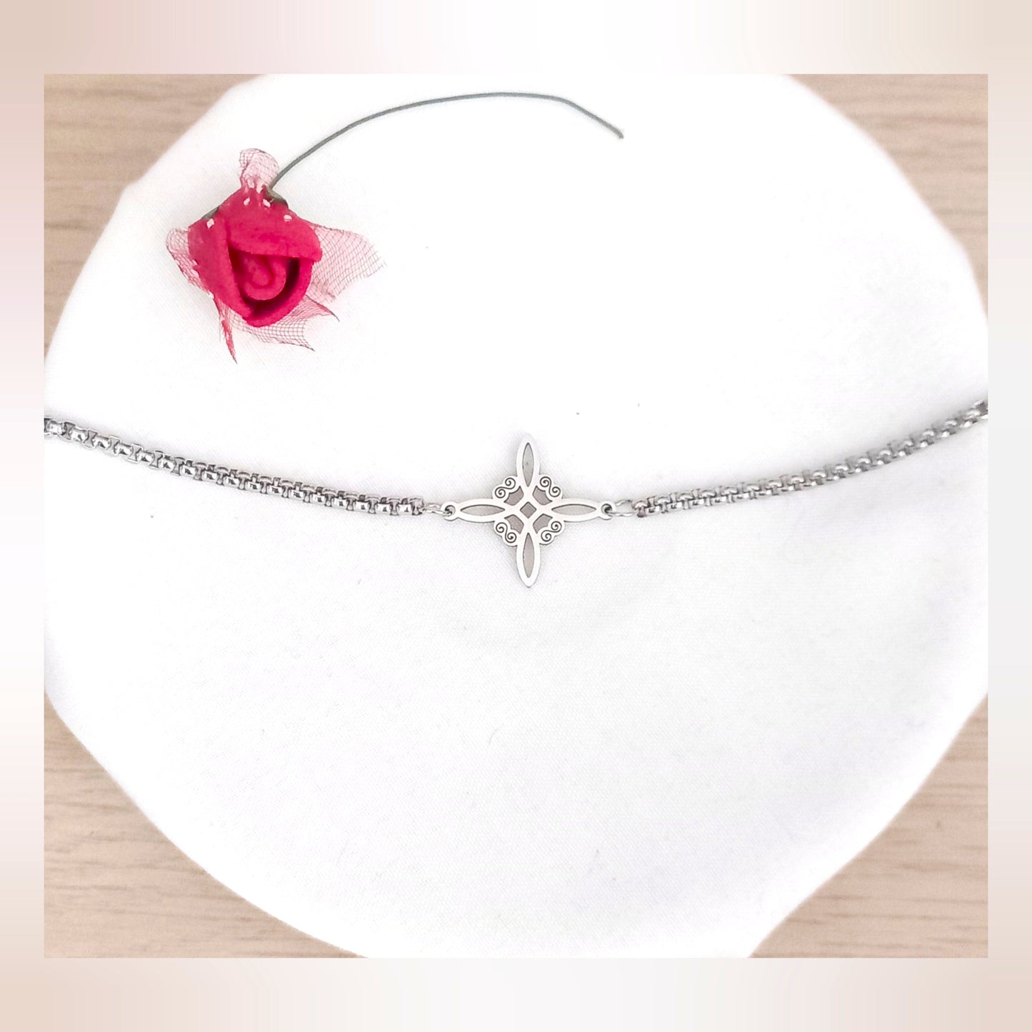 Pulsera Nudo de Bruja acero