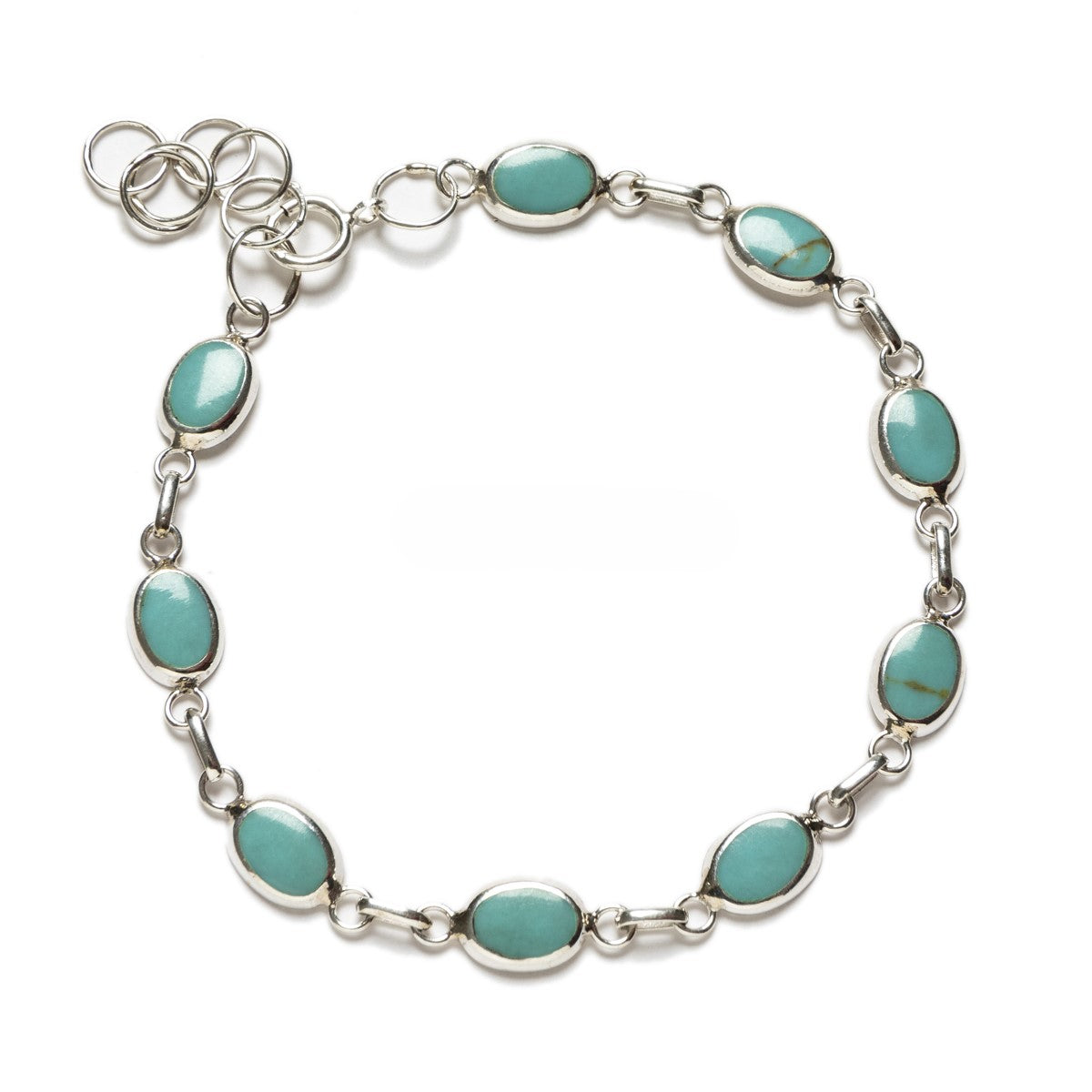 Pulsera Turquesa y plata