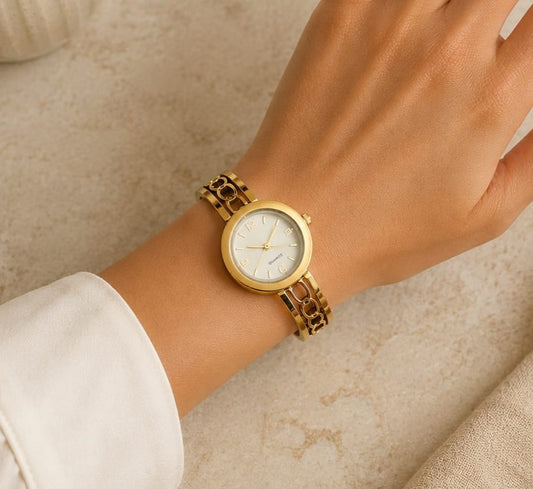 Reloj pulsera rigida acero