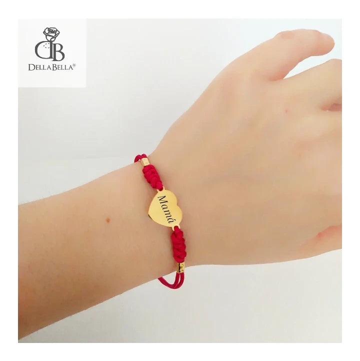 Pulsera personalizada corazón acero