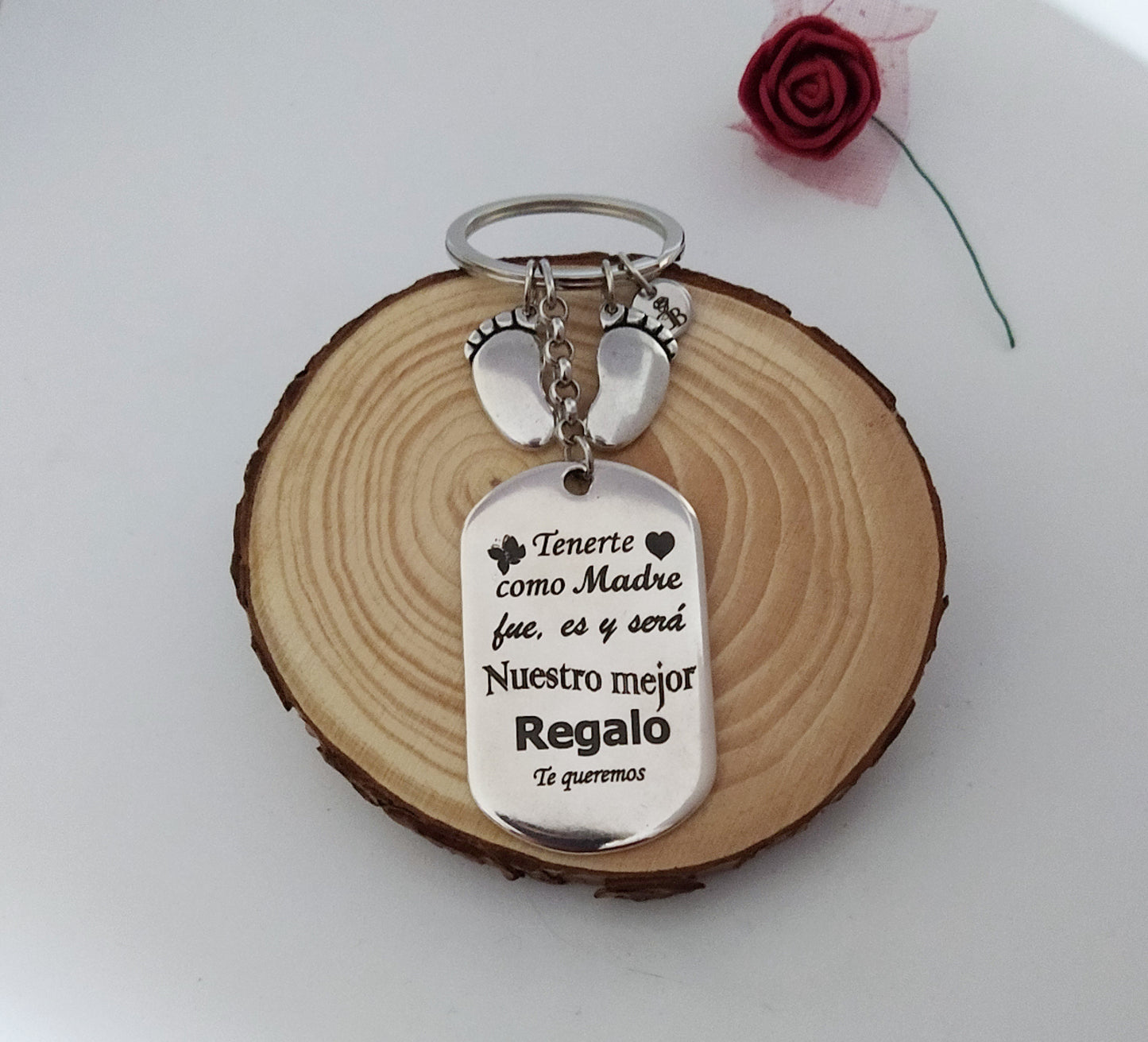 Llavero personalizado rolo pies