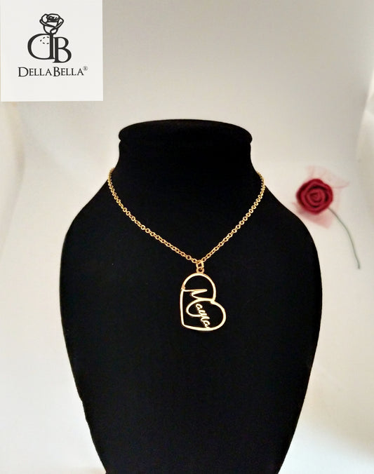 Collar mamá corazón acero