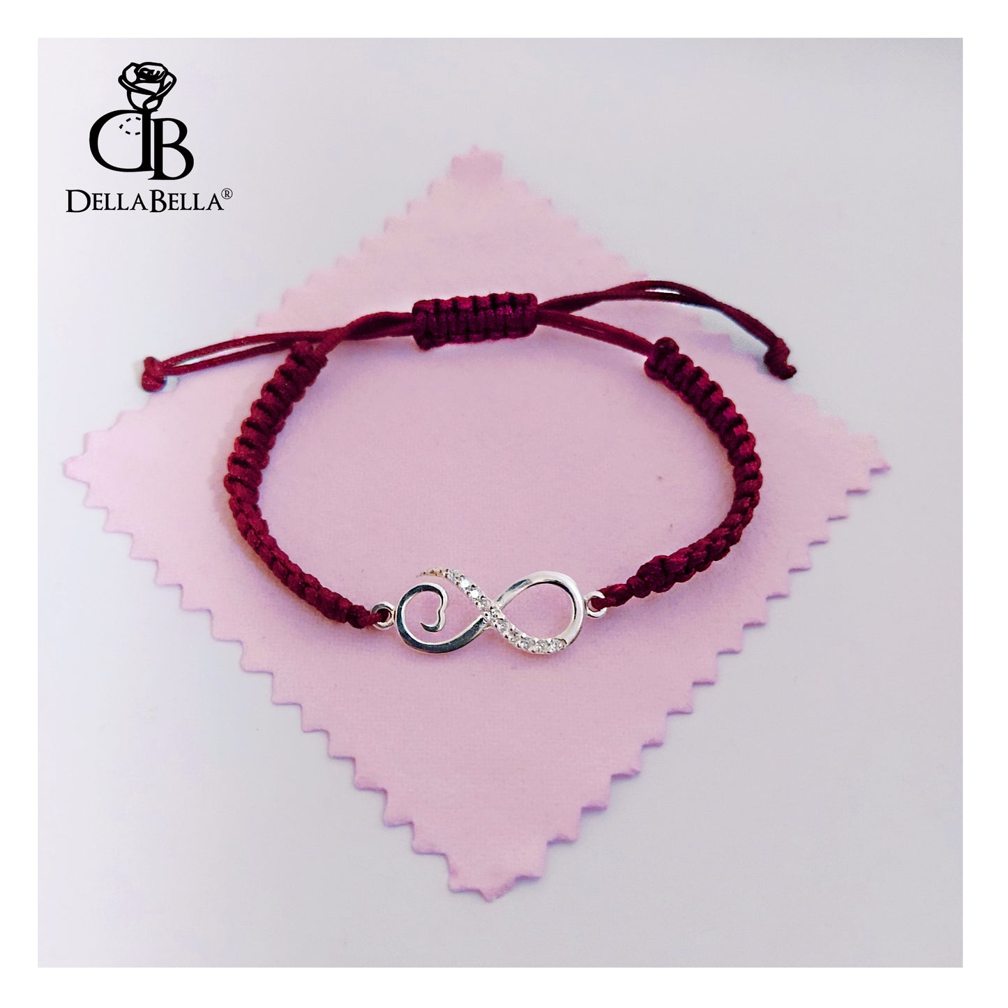 Pulsera Infinito-corazón y macramé