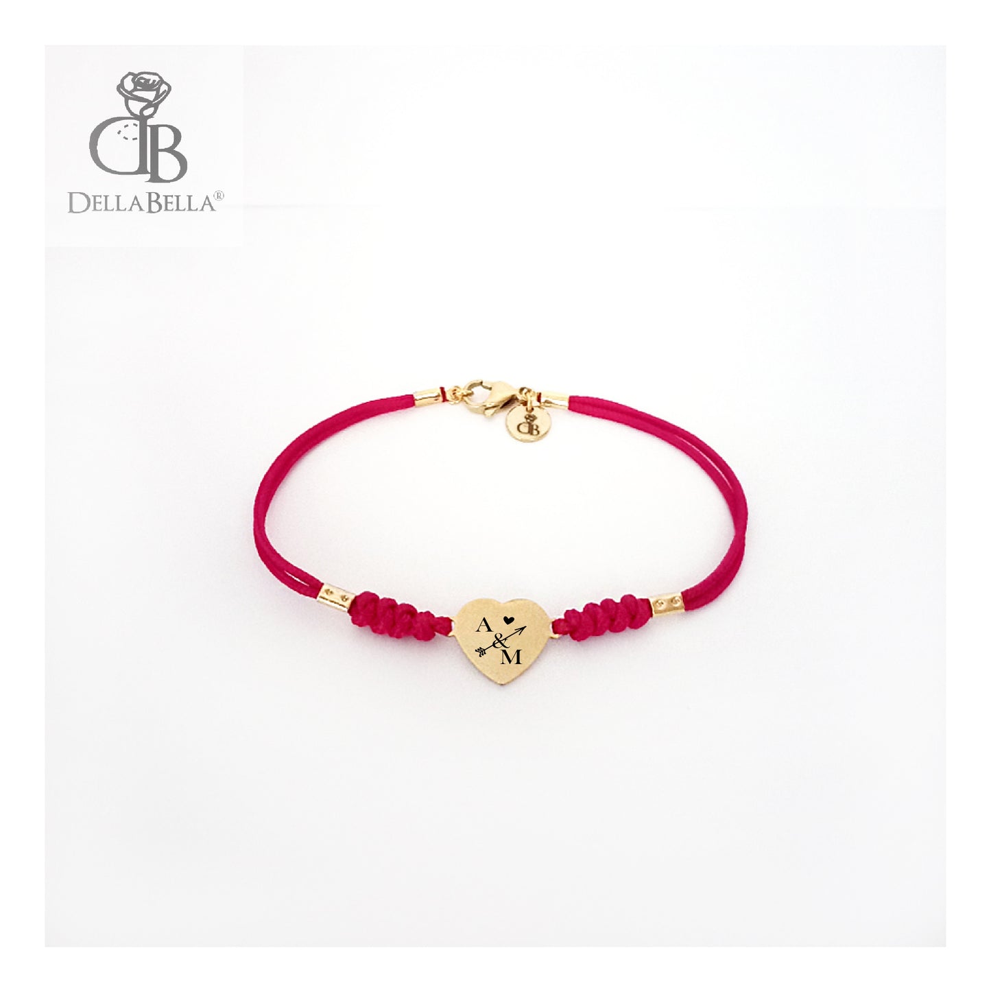 Pulsera personalizada corazón acero
