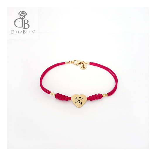 Pulsera personalizada corazón acero