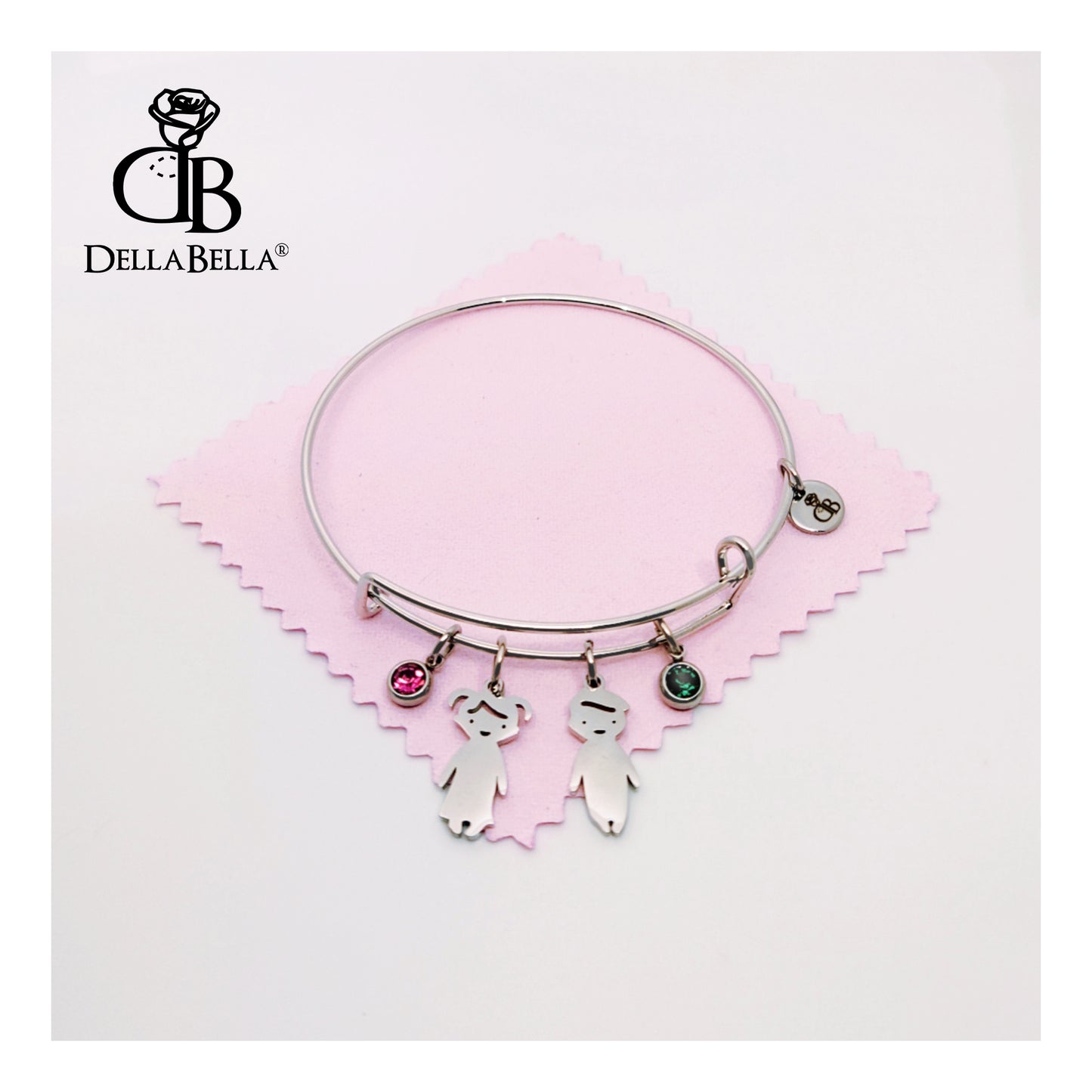 Pulsera Rígida natalicia acero