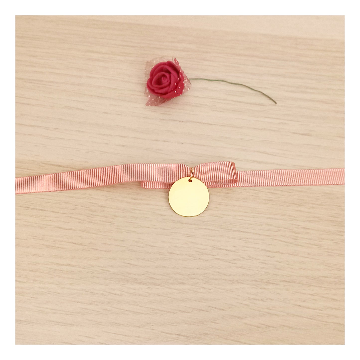 Placa personalizada acero dorada Ramo de novia