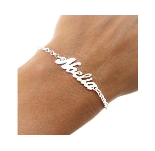 Pulsera personalizada Nombre Plata