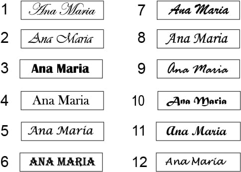 Gemelos personalizados acero negro