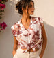 Camisa Blanca Flores