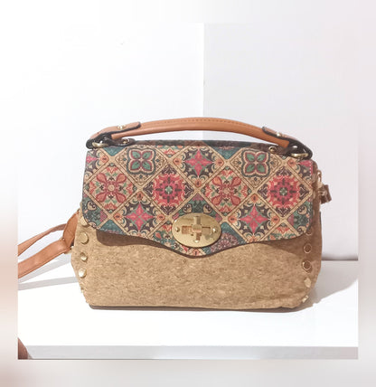 Bolso corcho mándalas
