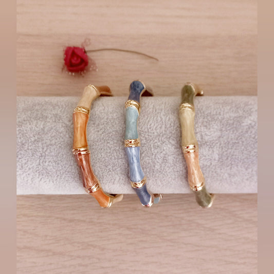 Brazalete Bambú dorado