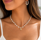 Collar Piedras Charm acero