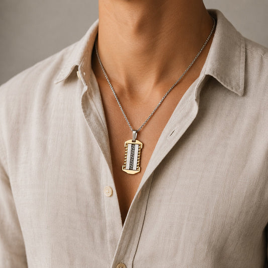 Collar rectangular acero
