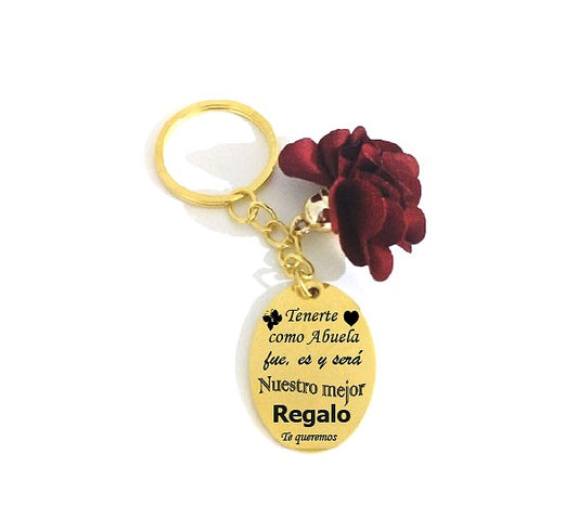 Llavero Flor Personalizado
