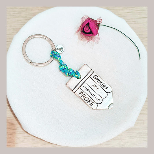 Llavero Lápiz Profe personalizado