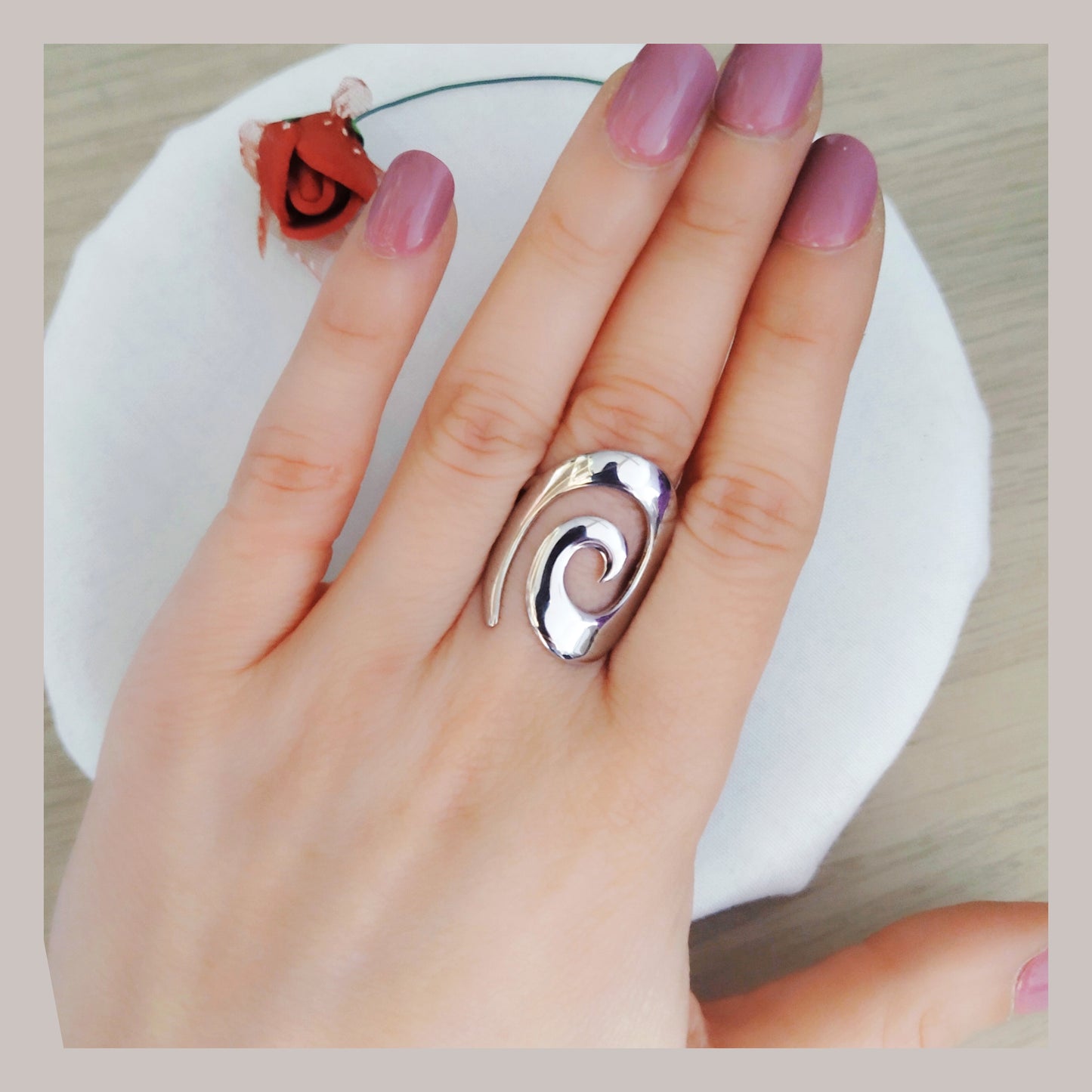 Anillo Espiral acero ajustable