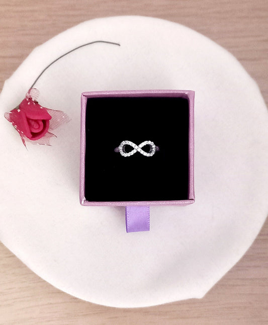 Anillo Infinito circonitas plata