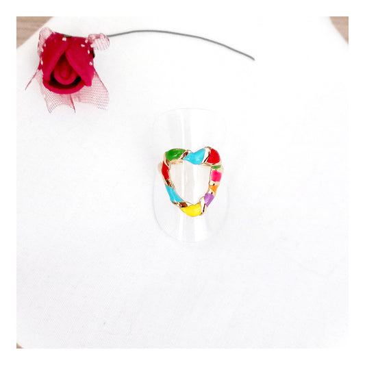 Anillo multicolor Corazón