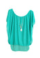 Blusa Turquesa elástica