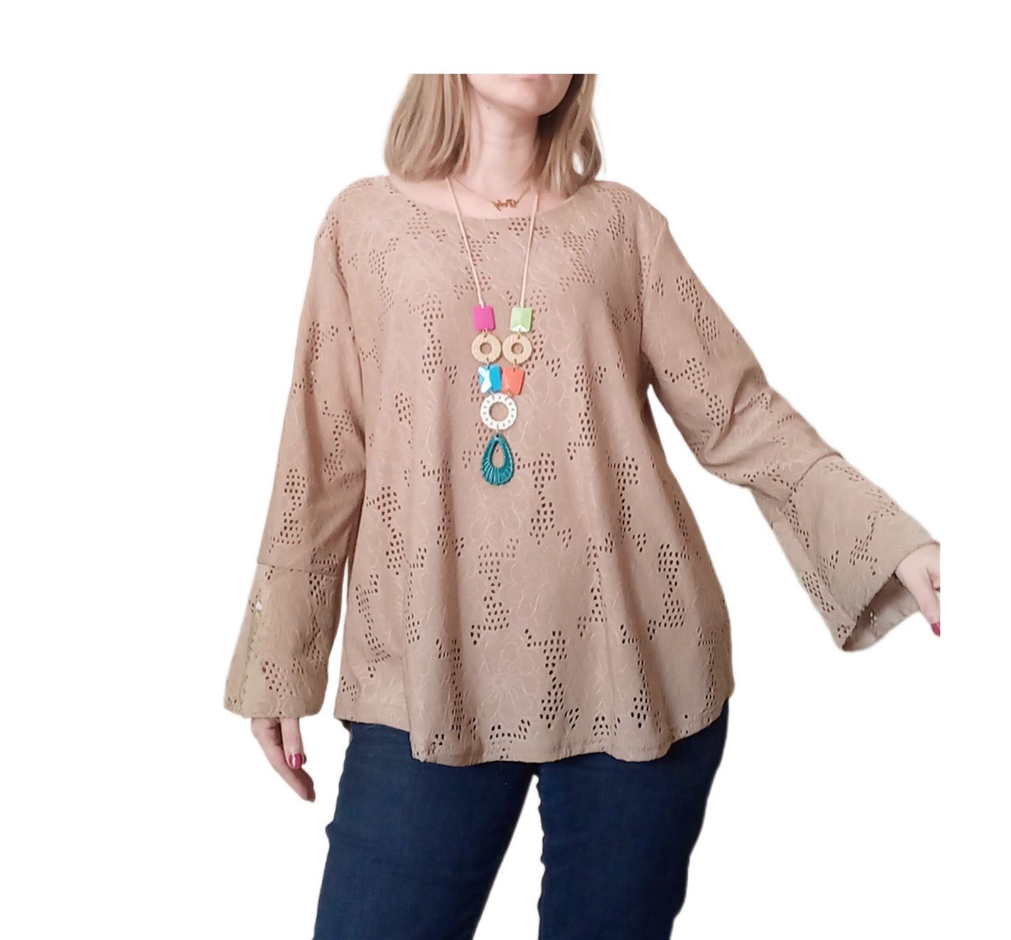 Blusa Flores puntos